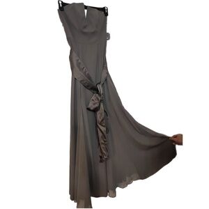 White by Vera Wang Elegant Gray Evening Gown:NWT